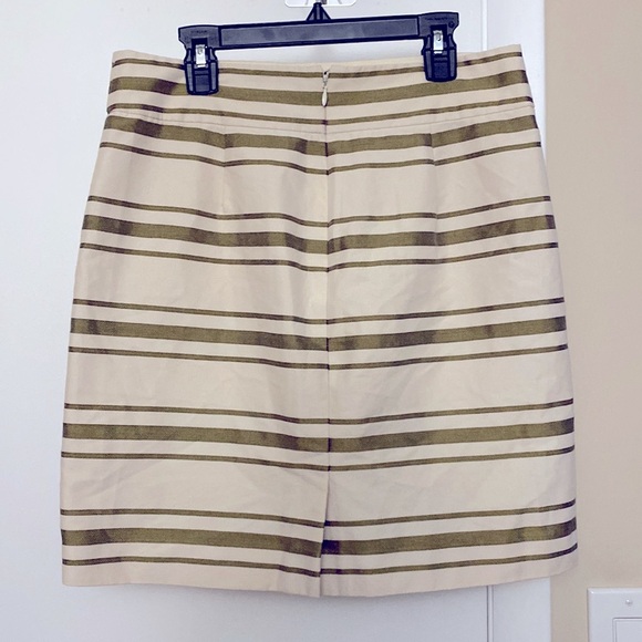 J. Crew Natural Color with Copper Stripes Skirt Size 2 - Picture 3 of 5